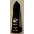 8" Black Marble Obelisk Award